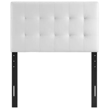 Modway Lily Tufted Faux Leather Upholstered King Headboard in Black