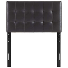 Modway Lily Tufted Faux Leather Upholstered King Headboard in Black