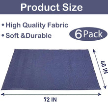 2 Moving Blankets 40"x 72" Heavy Duty Packing Blankets for Moving Shipping Thick Furniture Wrapping for Moving Supplies Professional Quilted Shipping Blankets
