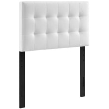 Modway Lily Tufted Faux Leather Upholstered King Headboard in Black
