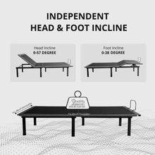 MLILY EGOHOME Adjustable Bed Frame Queen for Pain Relief, Electric Queen Size Adjustable Bed Base with Wireless Remote for Head and Foot Incline, Easy Assembly