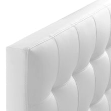 Modway Lily Tufted Faux Leather Upholstered King Headboard in Black