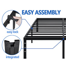 Heavy Duty Metal Bed Frame – 14” Heavy-Duty with Storage, No Box Spring Needed