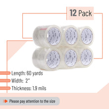 Mr. Pen- Packing Tape, 2Pack, 2in Wide, 60 Yards, 1.9mil, No Smell, Shipping Tape, Packaging Tape Rolls, Clear Box Tape, Mailing/Moving Tape, Packing Tape Refill