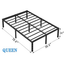 Heavy Duty Metal Bed Frame – 14” Heavy-Duty with Storage, No Box Spring Needed
