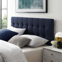 Modway Emily Tufted Button Linen Fabric Upholstered Twin Headboard in Ivory