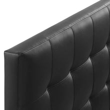Modway Lily Tufted Faux Leather Upholstered King Headboard in Black