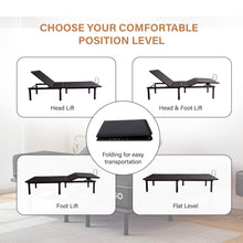 MLILY EGOHOME Adjustable Bed Frame Queen for Pain Relief, Electric Queen Size Adjustable Bed Base with Wireless Remote for Head and Foot Incline, Easy Assembly