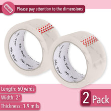 Mr. Pen- Packing Tape, 2Pack, 2in Wide, 60 Yards, 1.9mil, No Smell, Shipping Tape, Packaging Tape Rolls, Clear Box Tape, Mailing/Moving Tape, Packing Tape Refill