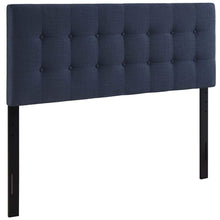 Modway Emily Tufted Button Linen Fabric Upholstered Twin Headboard in Ivory