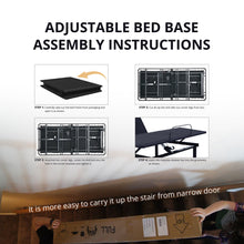 MLILY EGOHOME Adjustable Bed Frame Queen for Pain Relief, Electric Queen Size Adjustable Bed Base with Wireless Remote for Head and Foot Incline, Easy Assembly