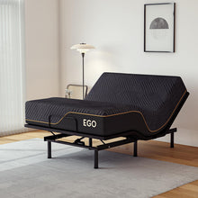 MLILY EGOHOME Adjustable Bed Frame Queen for Pain Relief, Electric Queen Size Adjustable Bed Base with Wireless Remote for Head and Foot Incline, Easy Assembly