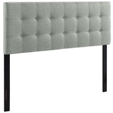 Modway Emily Tufted Button Linen Fabric Upholstered Twin Headboard in Ivory