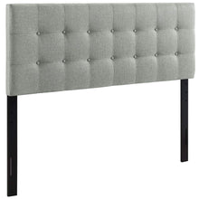 Modway Emily Tufted Button Linen Fabric Upholstered Twin Headboard in Ivory