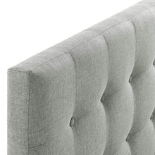 Modway Emily Tufted Button Linen Fabric Upholstered Twin Headboard in Ivory