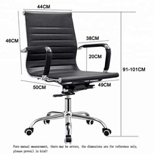 Beirut Office Chair, Chrome Gaslift, Foam Back, Fabric Seat