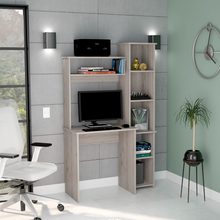Aramis Desk With Hutch, Five Shelves