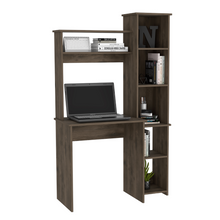 Aramis Desk With Hutch, Five Shelves