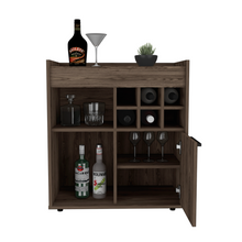 Pasadena Bar Cabinet With Divisions, Two Concealed Shelves, Six Cubbies