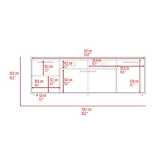 Hollywood Tv Stand for TV´s up 60", Double Door Cabinets, One Flexible Cabinet