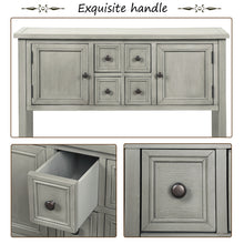 Cambridge Sideboard Console Table with Bottom Shelf (Antique Gray)