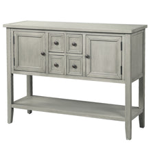 Cambridge Sideboard Console Table with Bottom Shelf (Antique Gray)