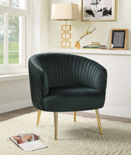 Sigurd Accent Chair Black Velvet & Gold
