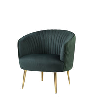 Sigurd Accent Chair Black Velvet & Gold