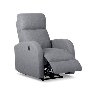 Verona Power Recliner with USB Charger in Gray