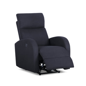 Cork Power Recliner with USB Charger in Black
