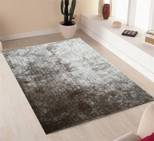 Fuzzy Silver Area Rug