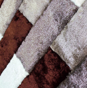 3D Parquette Shaggy Area Rug