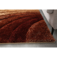 Sedona 3D Brown Shag Rug