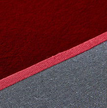 Lily Luxury Red Chinchilla Faux Fur Area Rug