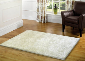 Fuzzy White Area Rug