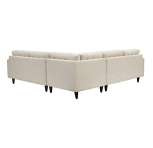 Cayden 3 Piece Upholstered Fabric Sectional Sofa Set